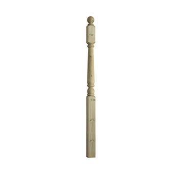 Cheshire Decking Newel 82mm Inc Cap 1500mm - Image 1