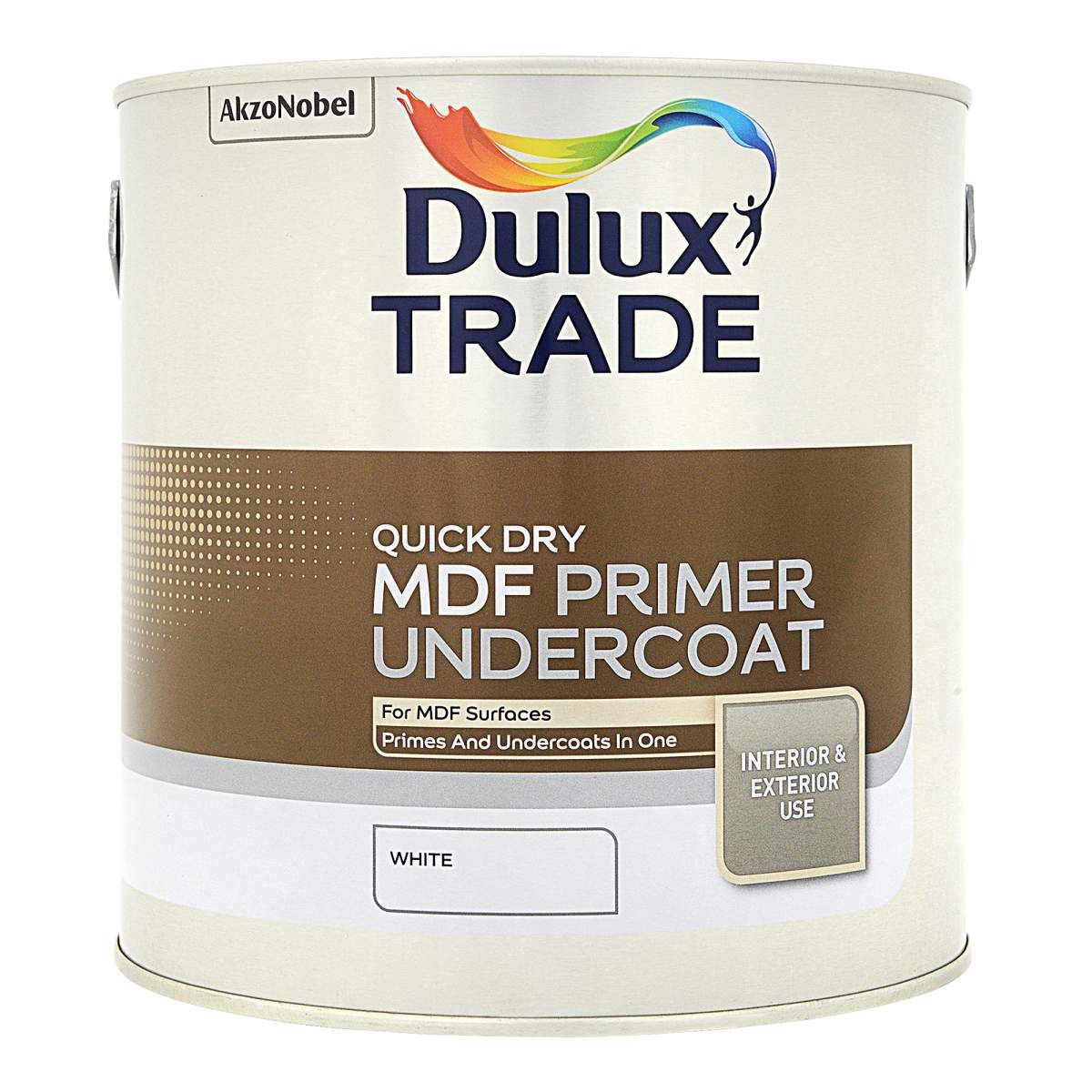 Dulux Trade Quick Dry MDF Primer Undercoat 2.5L - Image 1