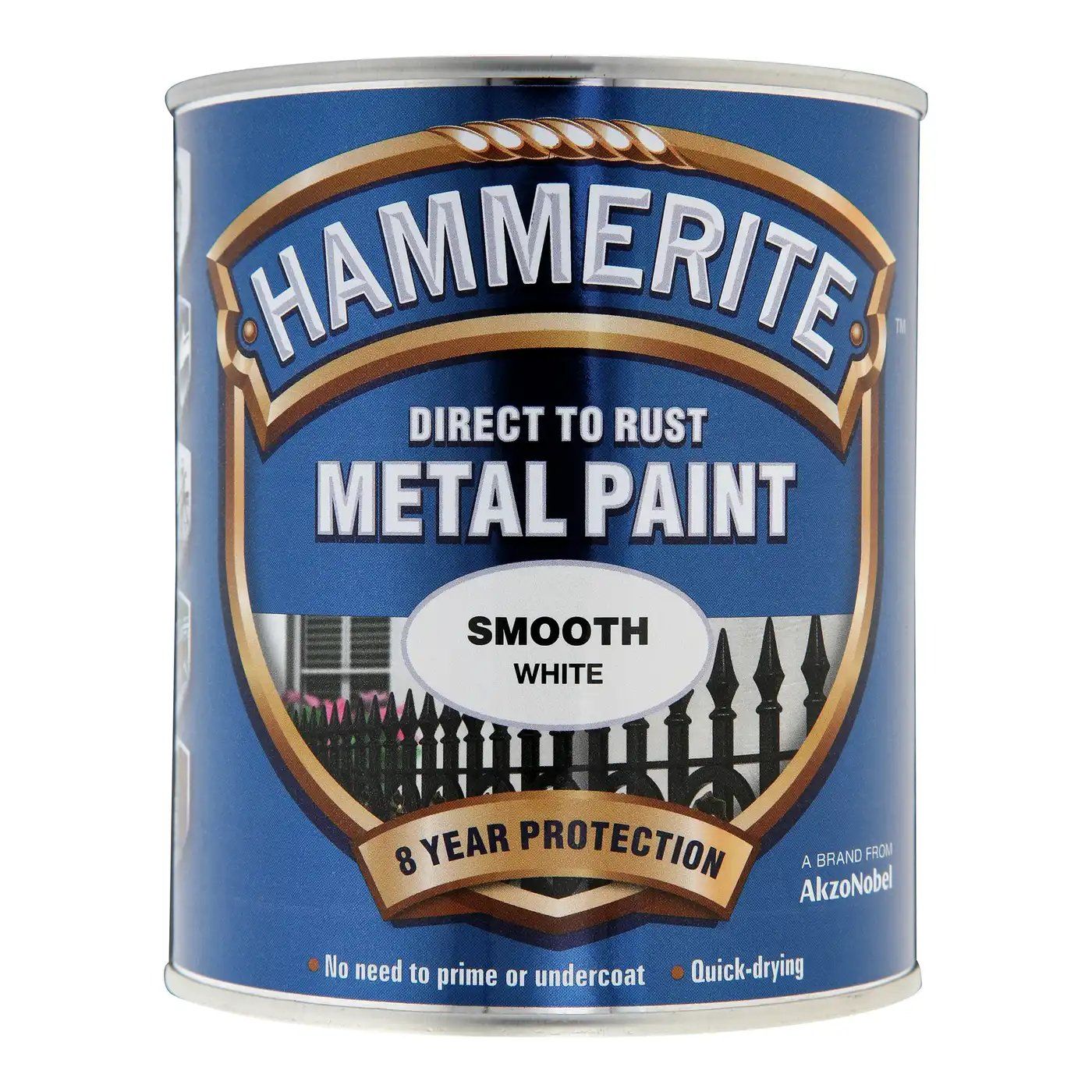 Hammerite Metal Paint Smooth White 750ml - Image 1