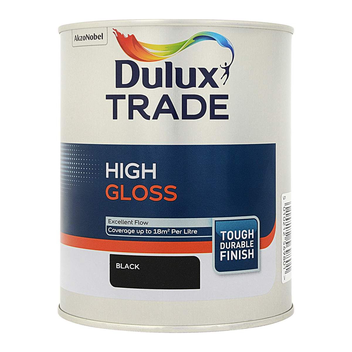 Dulux Trade High Gloss Black 1L - Image 1