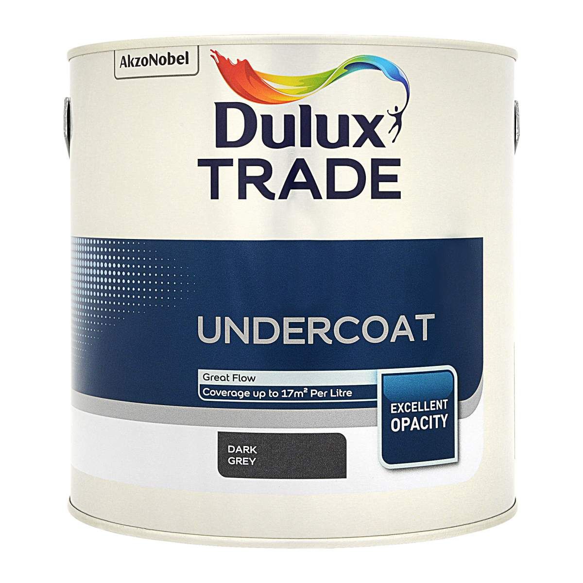 Dulux Trade Undercoat Dark Grey 2.5L - Image 1