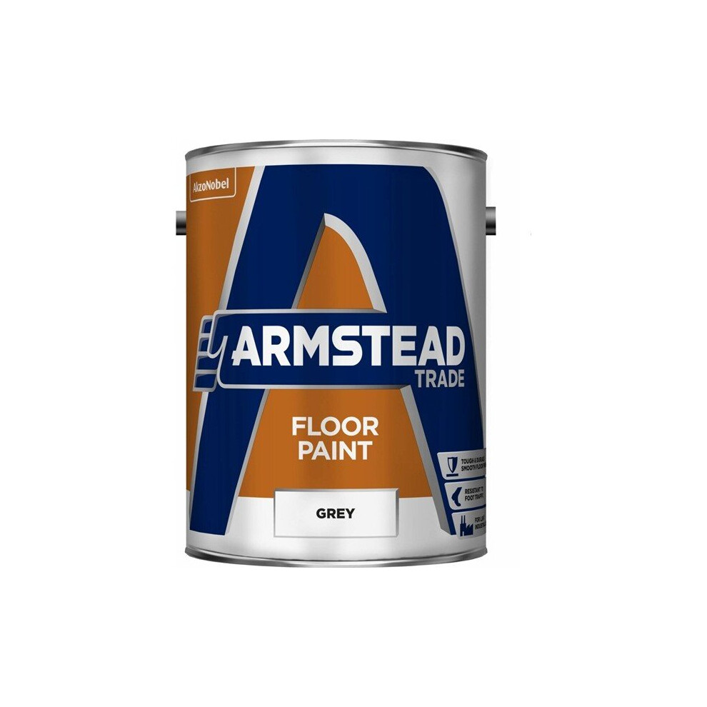 Armstead Trade Floor Paint Grey 5L - Image 1