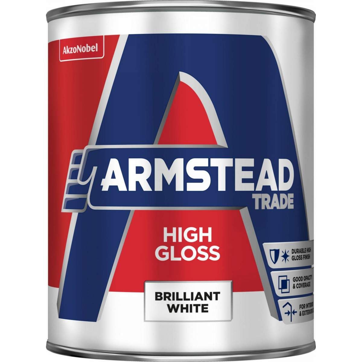 Armstead Trade High Gloss Brilliant White 1L - Image 1
