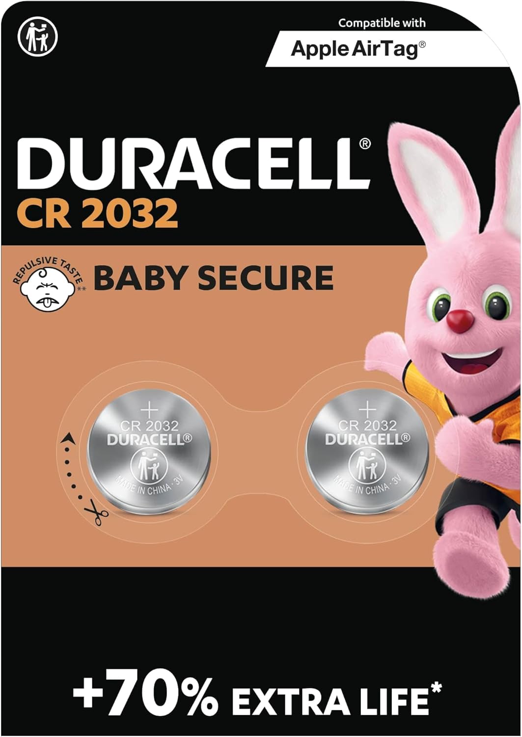 CR2032 Duracell Coin Lithium Battery (Pack 2) - Image 1