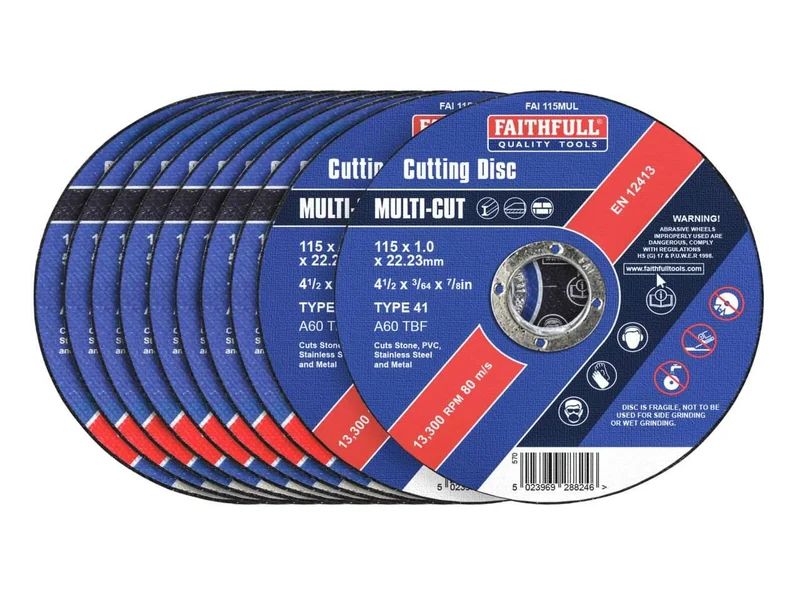 FAI/FULL CUT OFF WHEEL 115MM X 1.2 X 22 (per disc NOT TIN) - Image 1