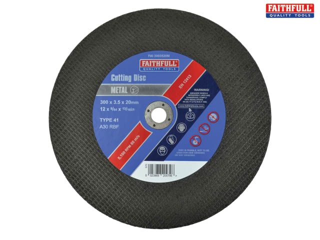 FAI/FULL CUT OFF WHEEL 300MM X 3.5 X 20 METAL. - Image 1