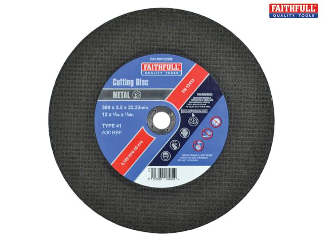 FAI/FULL CUT OFF WHEEL 300MM X 3.5 X 22 METAL. - Image 1