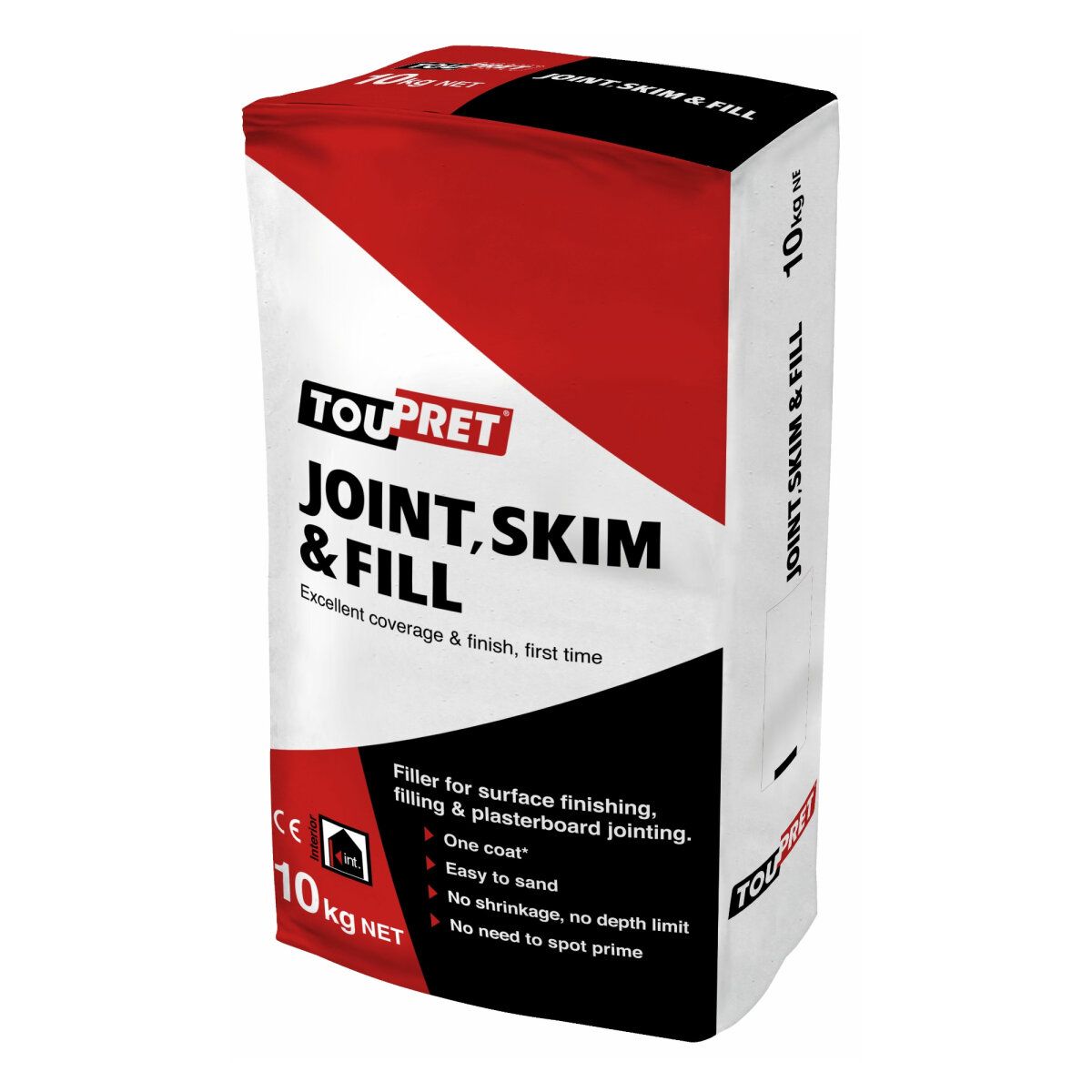 Toupret Joint,Skim & Fill For Finishing 10kg - Image 1
