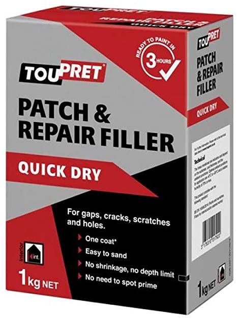 Toupret Patch & Repair Filler Quick Dry 1kg - Image 1