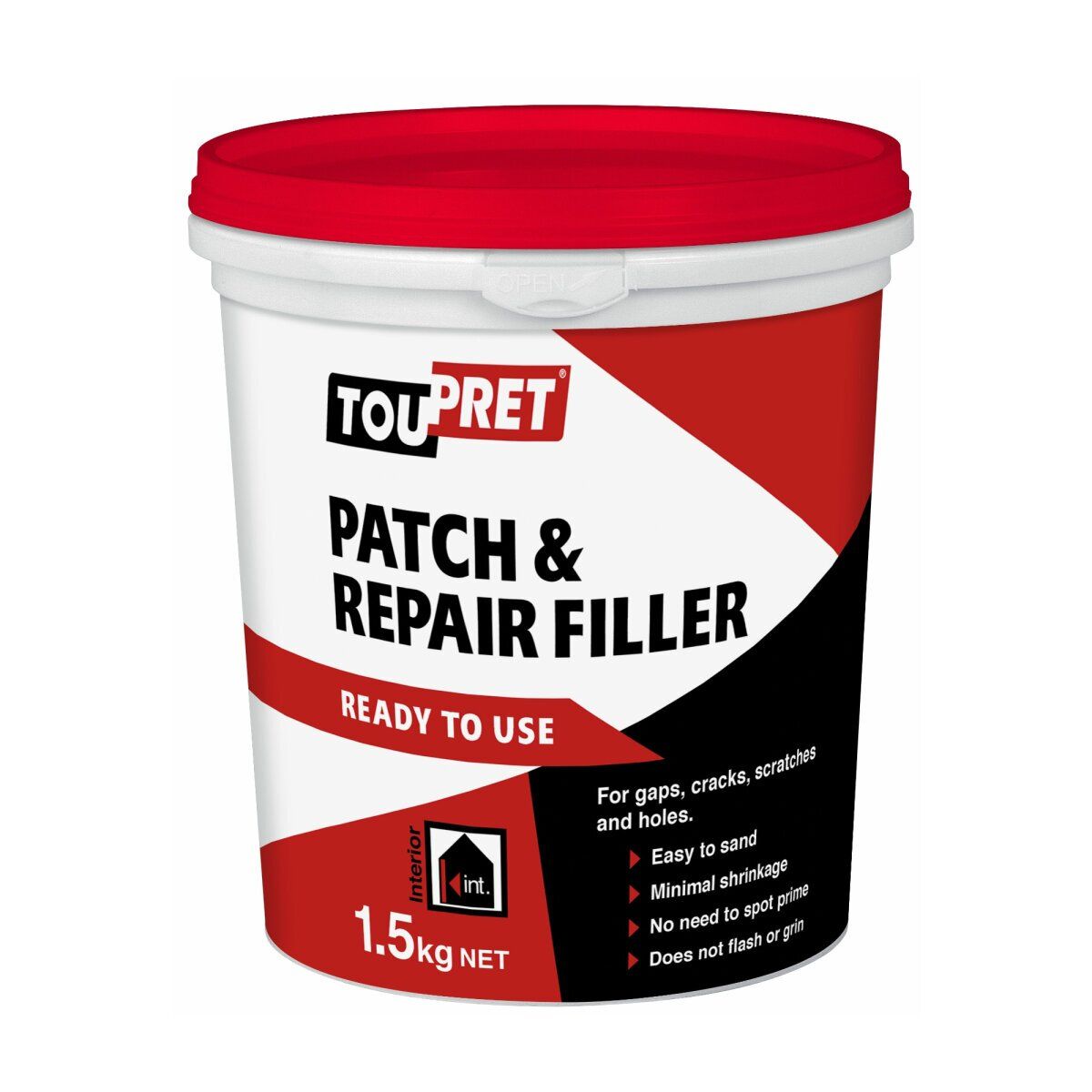 Toupret Patch & Repair Filler Ready To Use 1.5kg - Image 1