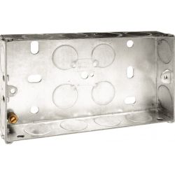 Steel Knockout Box - 2 Gang 25mm - Image 1