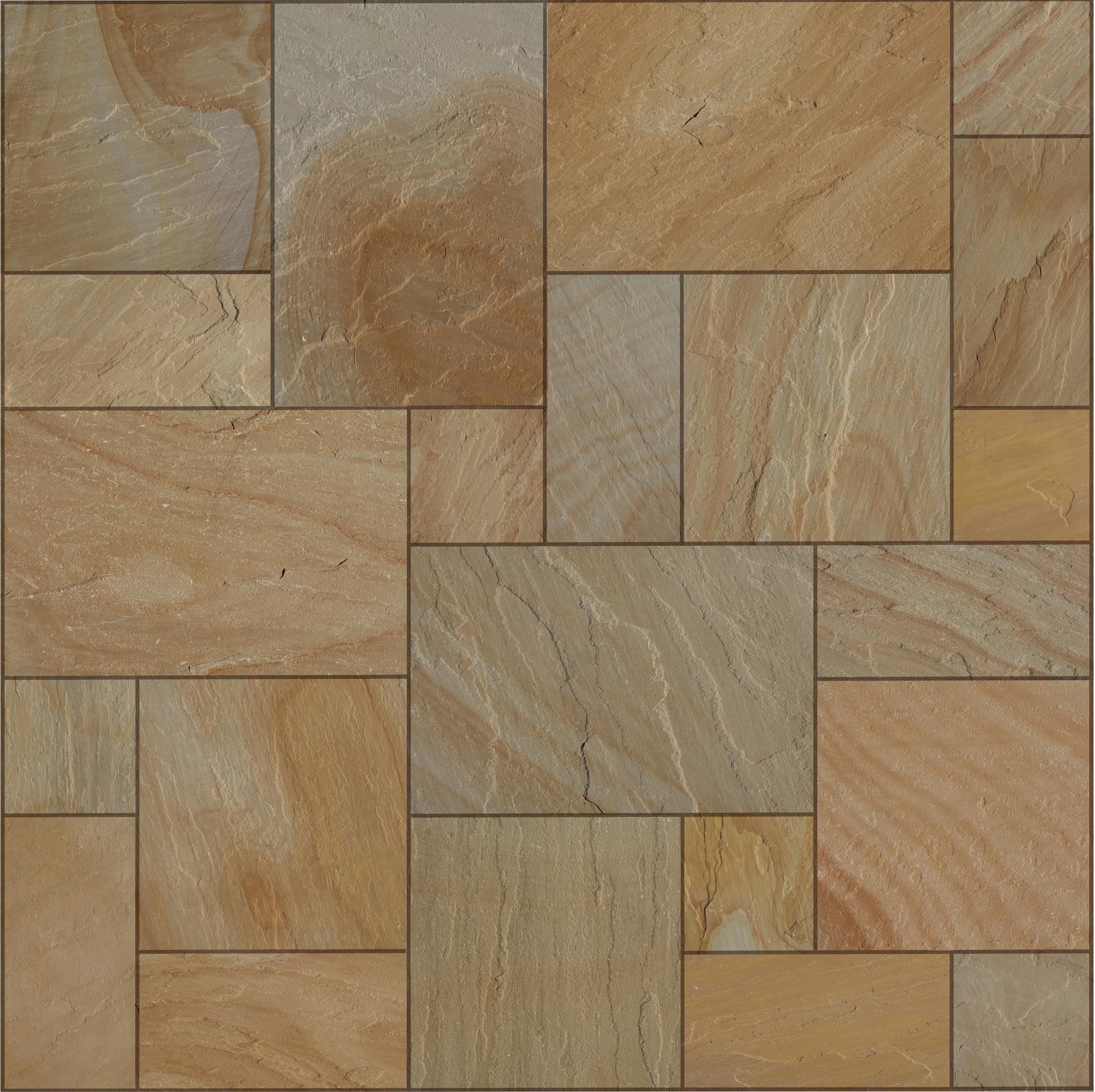 Indian Sandstone Calibrated - Camel Buff Patio Pack |18mm| |20.7m²| - Image 1