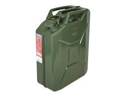 FAI/FULL Green Jerry Can - Metal 20L - Image 1