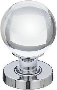 Frelan Jedo Plain Ball Glass Door Knob Polished Chrome - Image 1