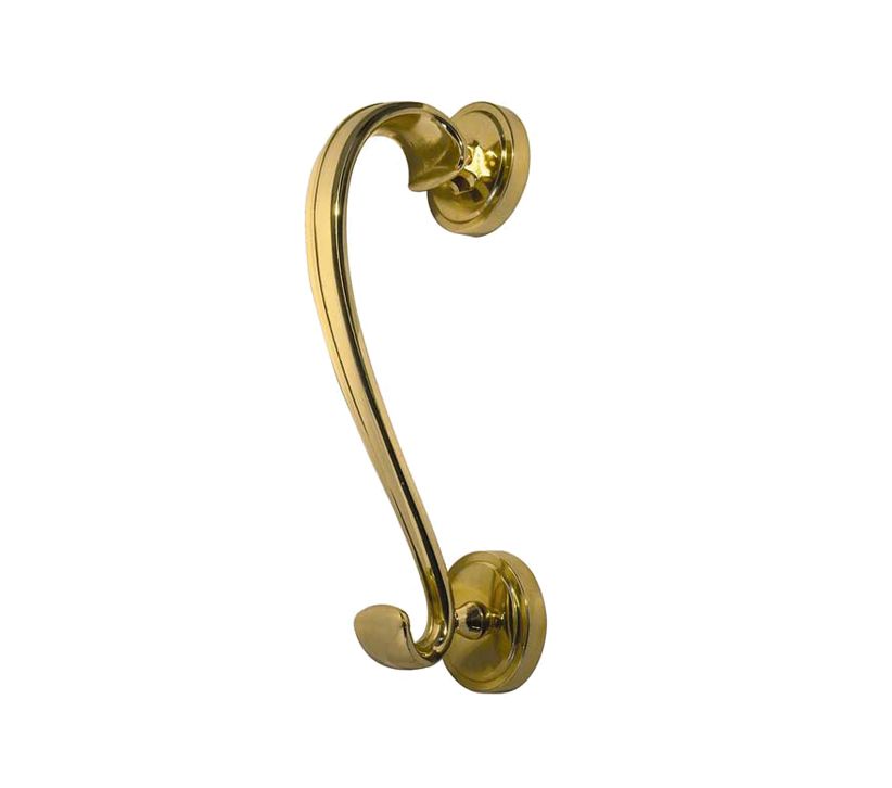 Frelan 196Mm Pb Sloane Door Knocker Polished Brass - Image 1