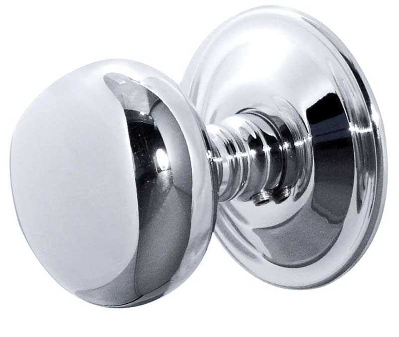 Frelan Pc Mushroom Mortice Knob Polished Chrome - Image 1