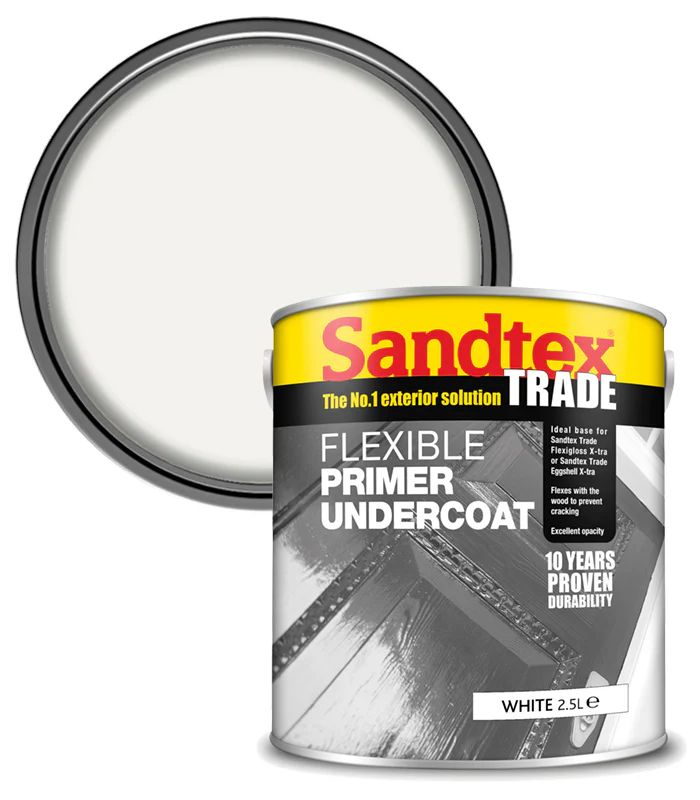 Sandtex Flexible Primer Undercoat White 2.5L (5041042) - Image 1