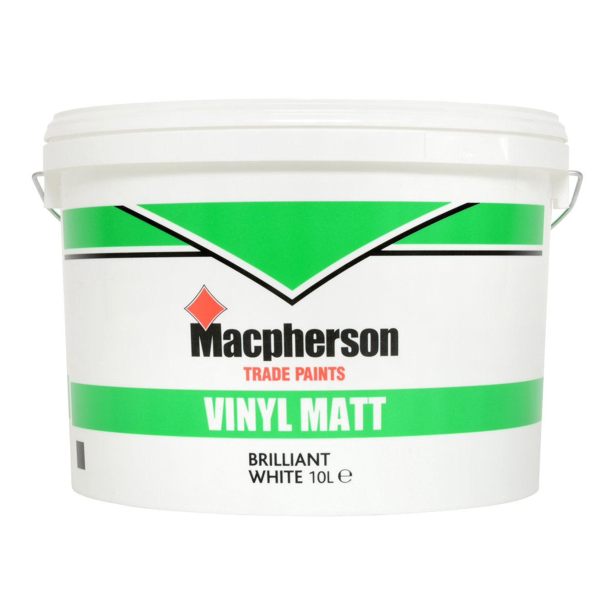 Macpherson Vinyl Matt Emulsion Brilliant White 10L - Image 1