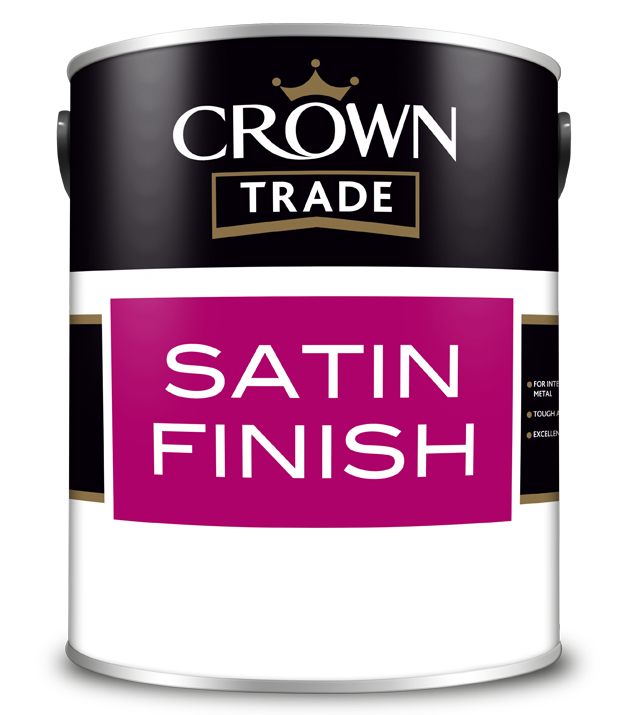 Crown Trade Satin White 1L - Image 1