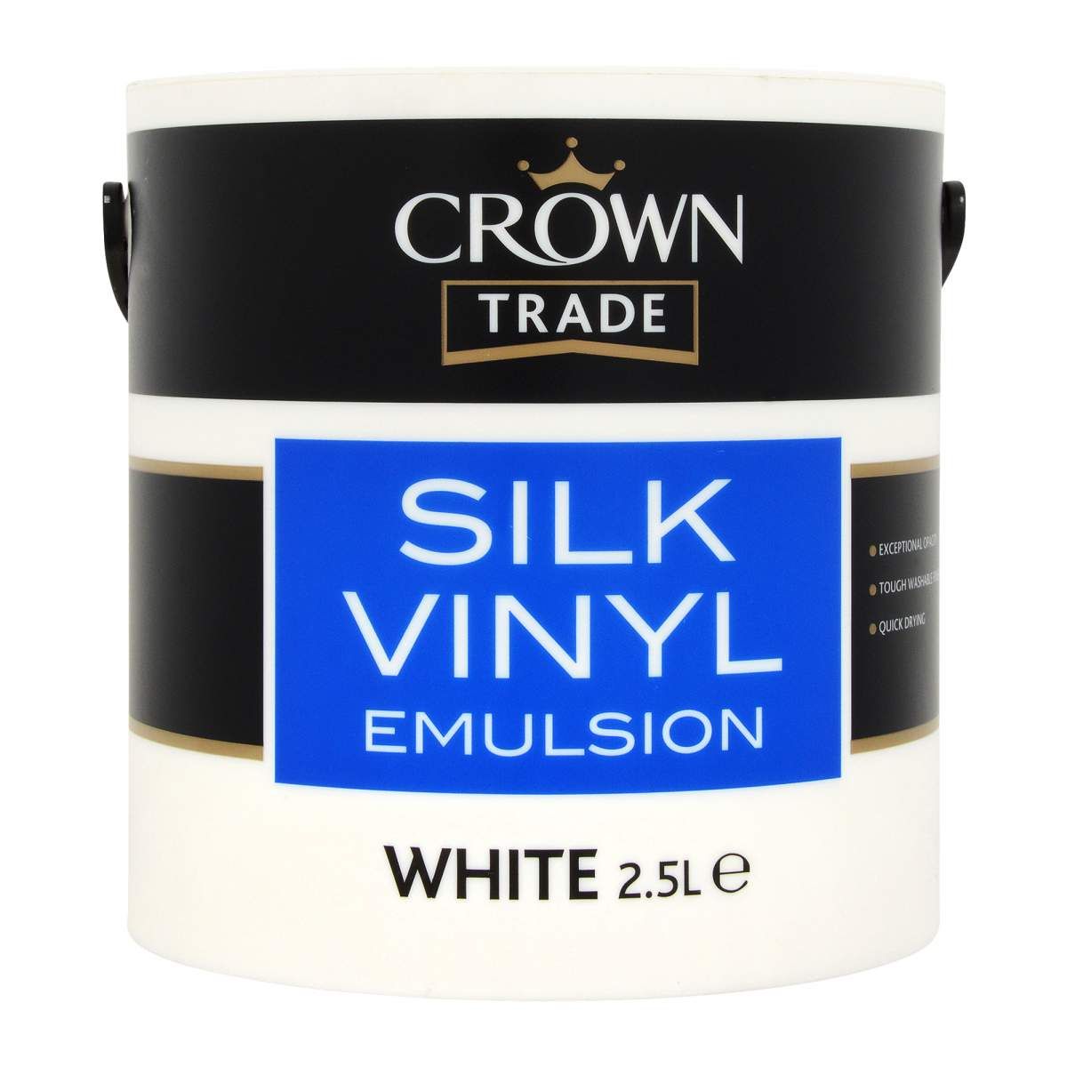 Crown Trade Silk Emulsion White 2.5L - Image 1