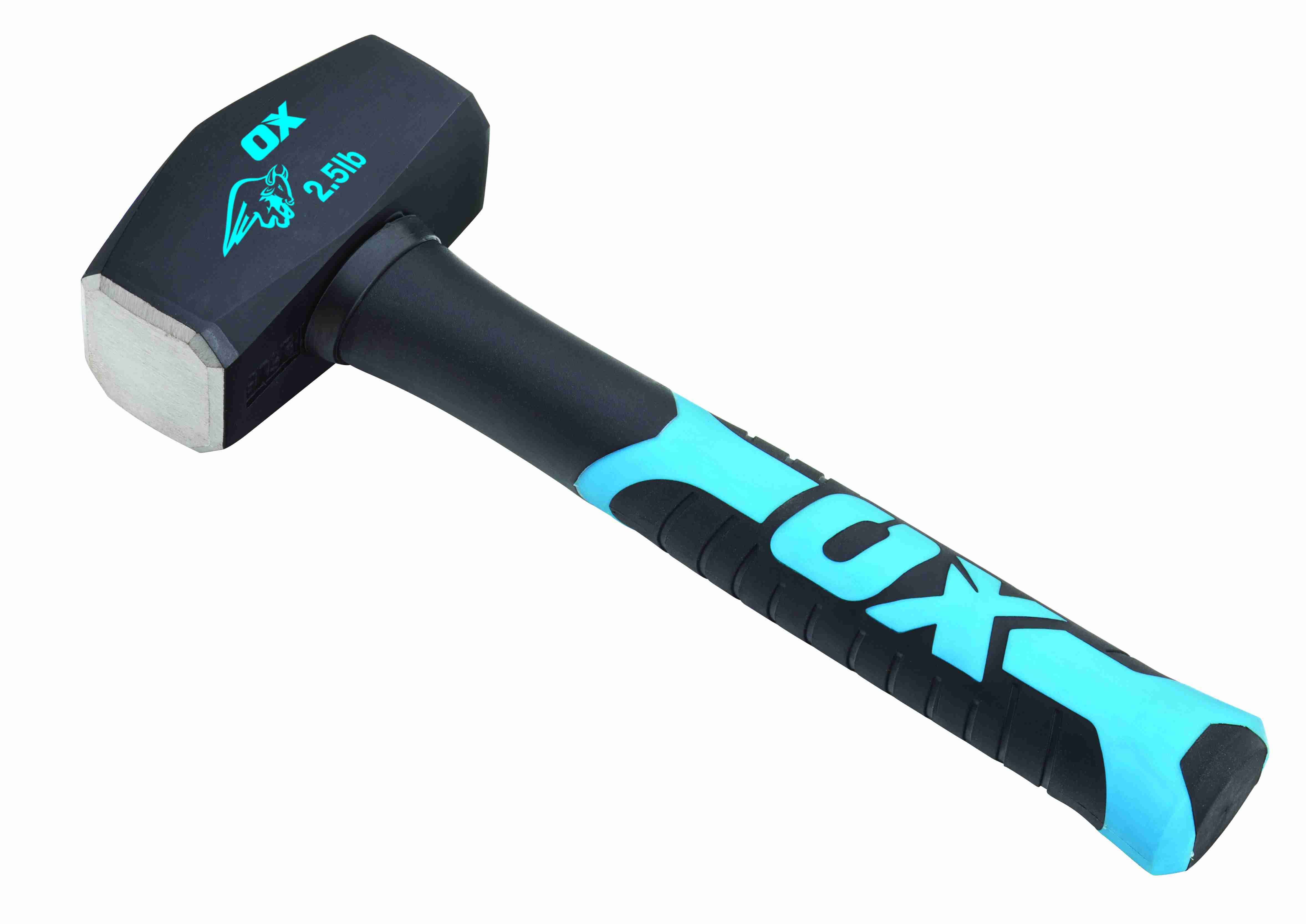 OX Trade Fibreglass Handle Club Hammer - 2.5lb / 1.1kg - Image 1