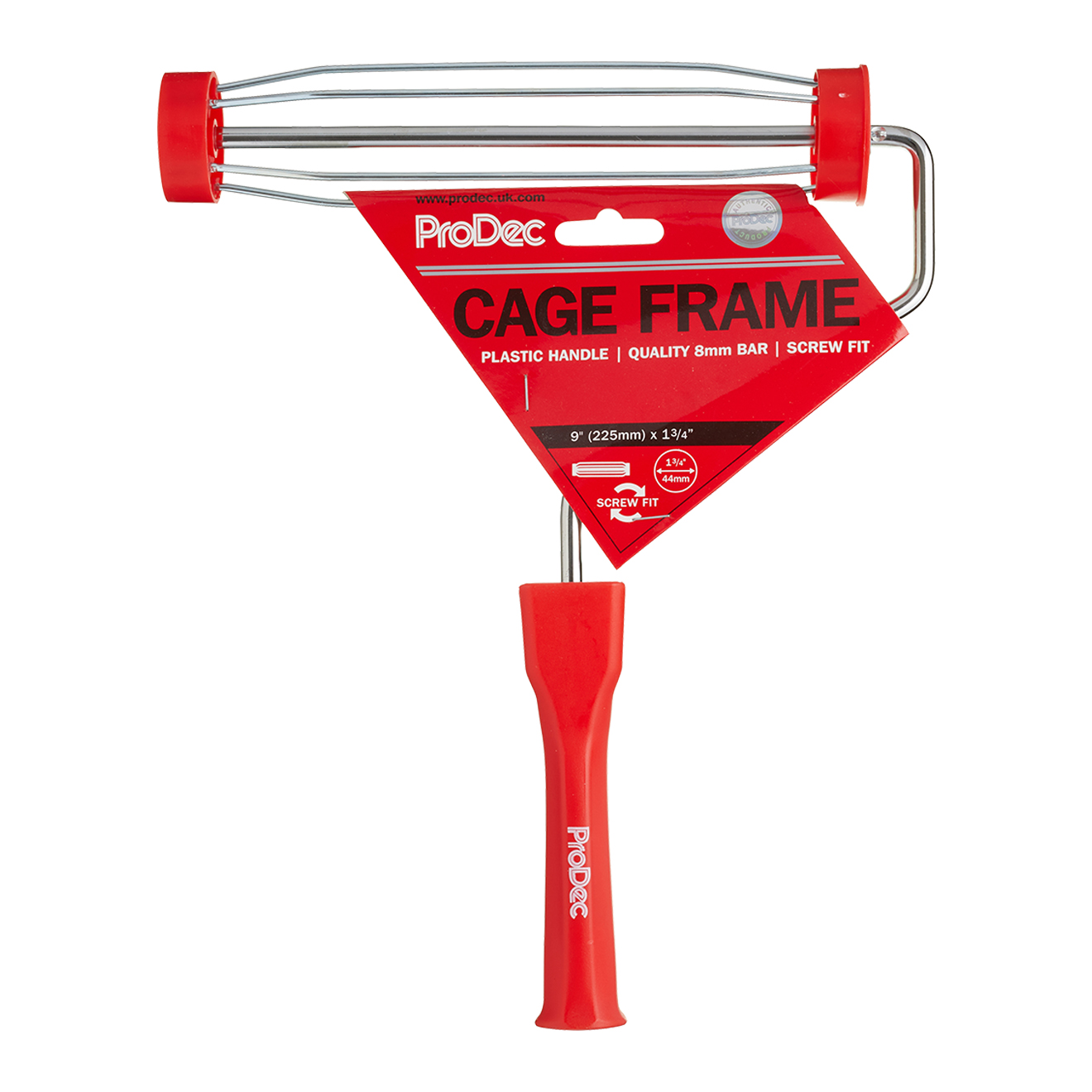 9"x1.75" SCREW FIT PLASTIC HANDLE FRAME - Image 1