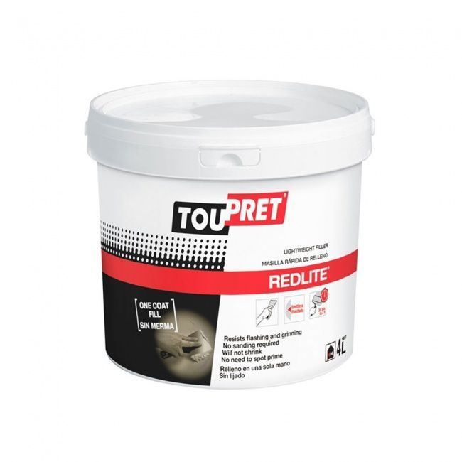 Toupret Redlite Rapid Drying Filler Ready To Use 4L - Image 1