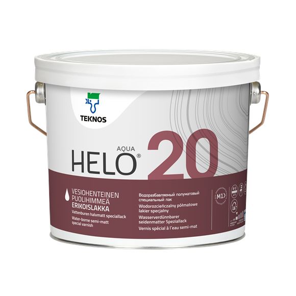 Teknos Helo Aqua 20 Special Clear Varnish 2.7L - Image 1