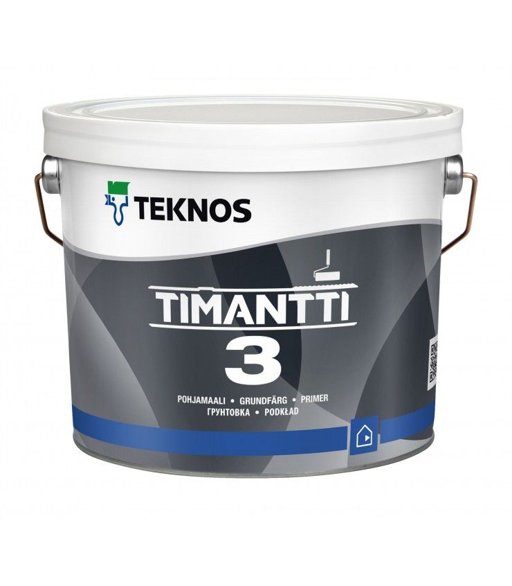 Teknos Timantti 3 White Primer 2.7L - Image 1