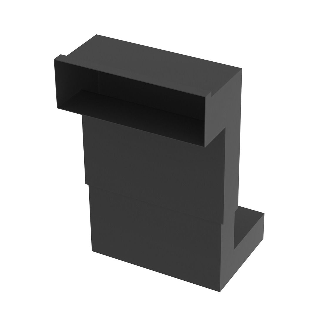 Telescopice Under Floor Vent Black - Image 1