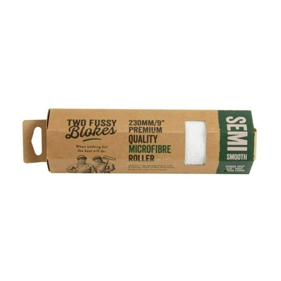 Two Fussy Blokes Roller Sleeves - 9" 15mm Smooth Microfibre - Image 1