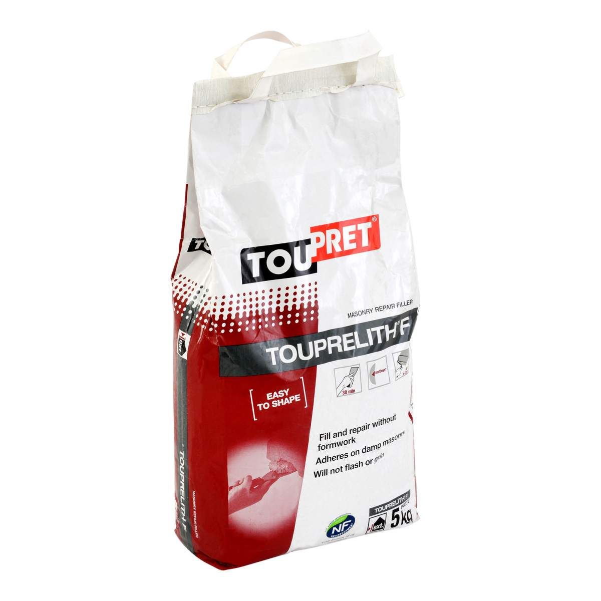Toupret Touprelith F Exterior Masonry Repair Filer 5kg - Image 1