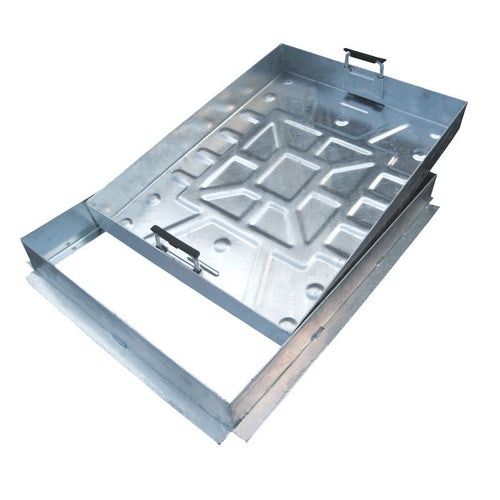 EJ 600x450x80mm Recessed Block Paviour Galv Tray 10T DR6045-SLK - Image 1