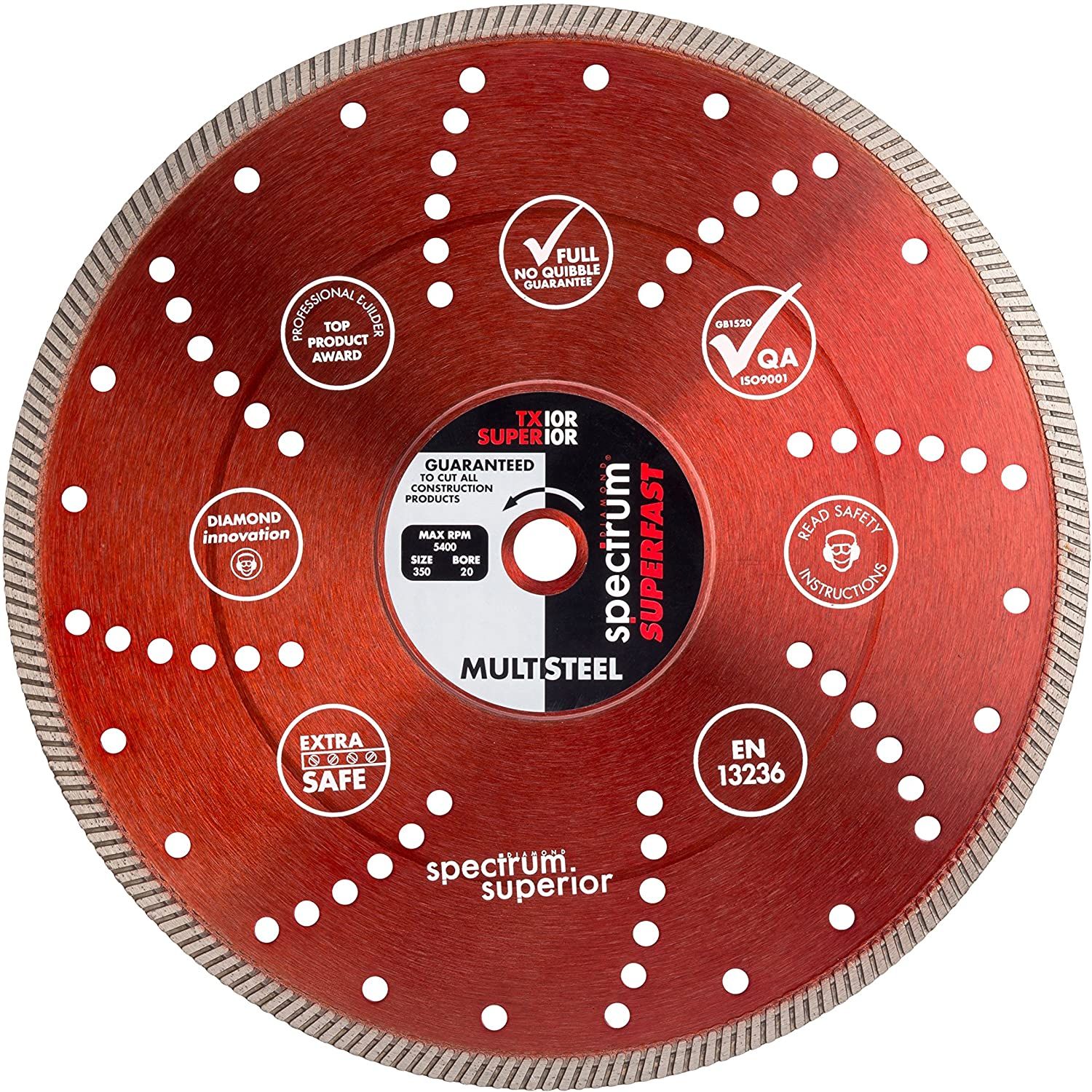 Spectrum Pro Turbo Dia Blade - Multi-Steel - 300/20mm - Image 1