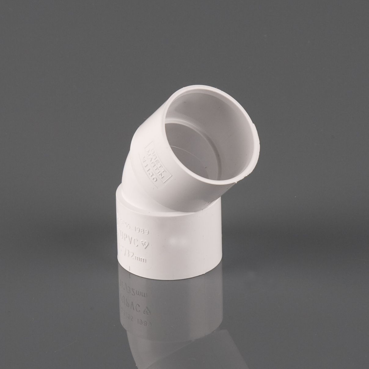 W2130WP - 40mm Obtuse Bend 135 Deg - Solvent Weld - Image 1
