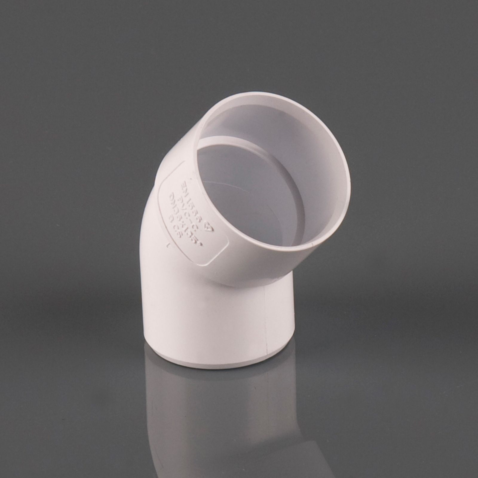 W2230WP - 40mm Obtuse Spigot Bend 45 Deg - Solvent Weld - Image 1