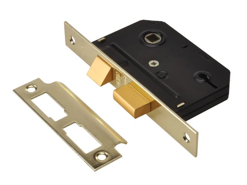 3 Lever Essentials Sashlock Polished Brass - Image 1