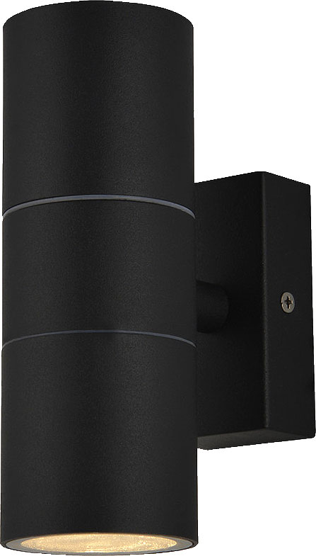 Forum Leto Up/Down Wall Light Textured Black - Image 1