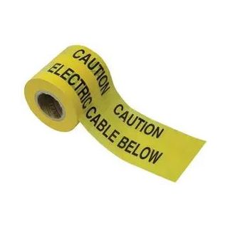 150mm x 365m Non Detectable Underground Tape ELECTRIC CABLE BELOW