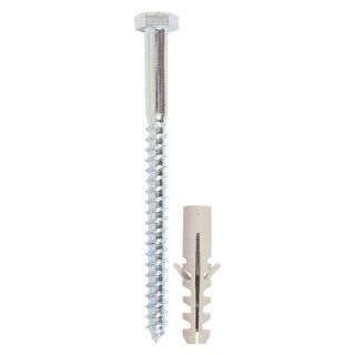 Coach Screws With Nylon Plug 6 x 60mm (Bag 2)