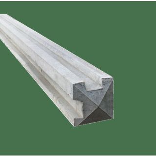 8' Concrete Corner Slotted Fence Post 