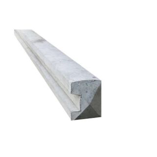 8' Concrete Slotted End Fence Post