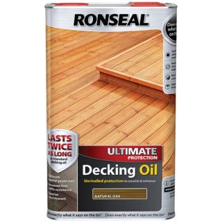 Ronseal Ultimate Decking Oil - Natural Oak 5L