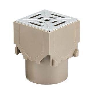 Aco Corner Unit with Galvanised Steel Grating and Vertical Outlet  