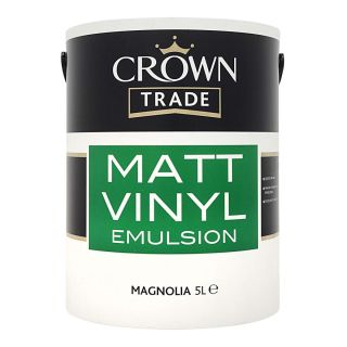 Crown Trade Matt Emulsion Magnolia 5L