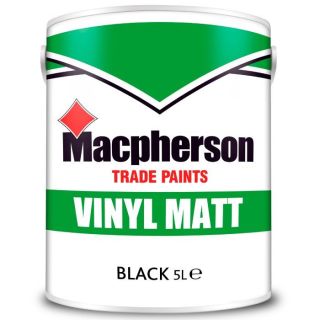 Macpherson Vinyl Matt Emulsion Black 5L