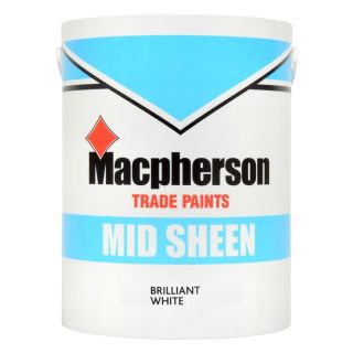 Macpherson Mid Sheen Emulsion Brilliant White 5L