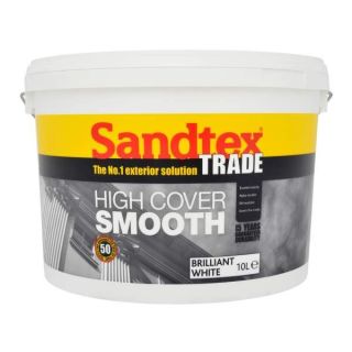 Sandtex Highcover Smooth Brilliant White 10L