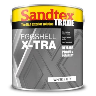 Sandtex Eggshell X-Tra White 2.5L