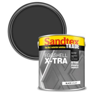 Sandtex Eggshell X-Tra Black 2.5L